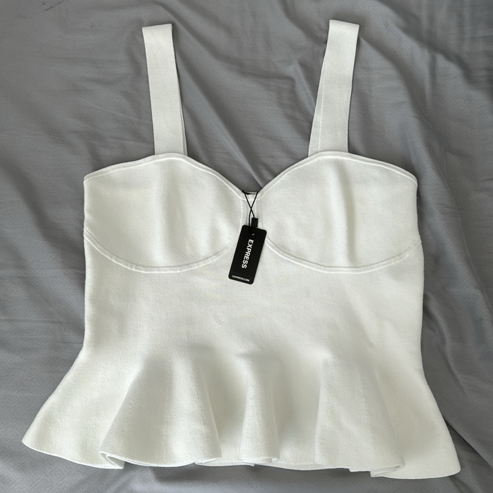 NWT Express White Tank Top